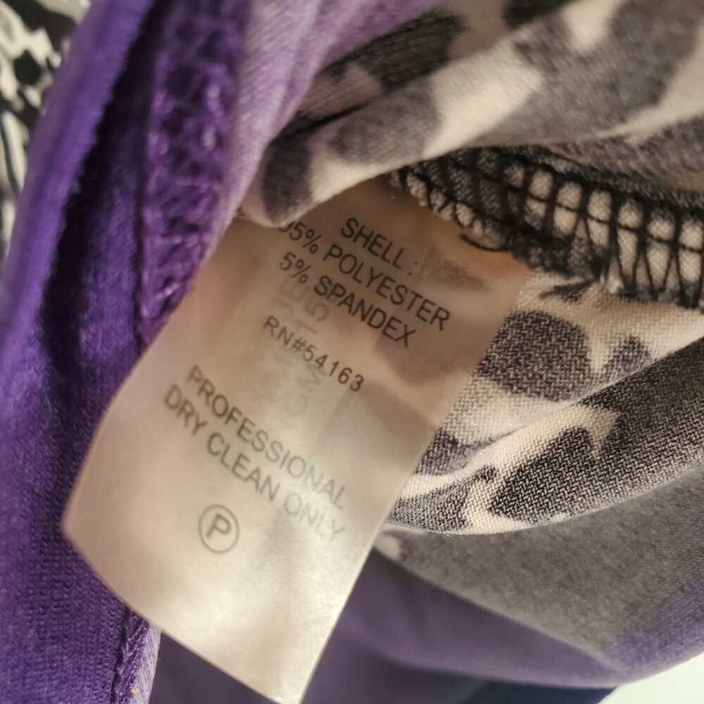 Calvin Klein Women's Printed Top Large Sleeveless Cowl Neck Business Casual Work - Picture 8 of 10